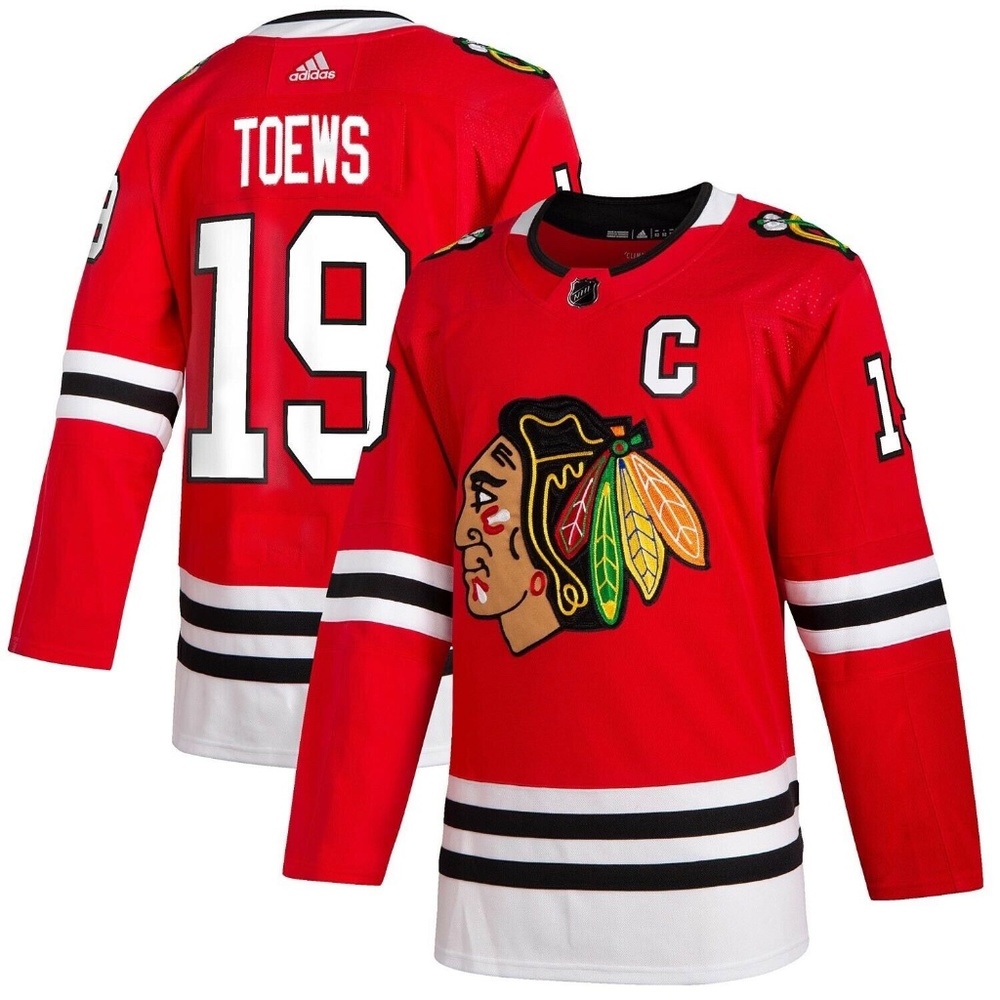 Reebok NHL Jersey Chicago Blackhawks Jonathan Toews Red Youth S/M